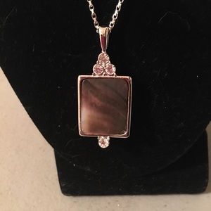 Genuine shell and crystal necklace